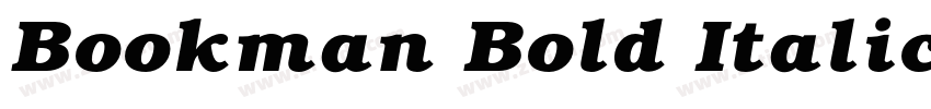 Bookman Bold Italic字体转换